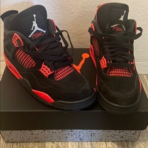 Jordan Black and Red Sneakers